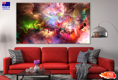 Abstract Multicolour Clouds Design Print 100% Australian Made