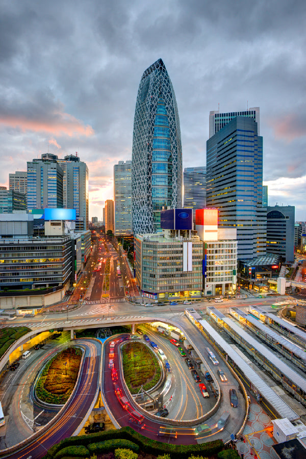 Highway & Shinjuku City Skyline View Photograph Print 100% Australian Made