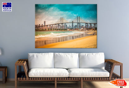 Navarro Bridge Sea View Brazil Print 100% Australian Made