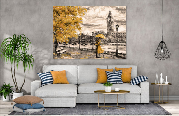 London  Couple painting  Print 100% Australian Made