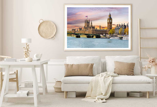 Houses of Parliament & Big Ben View Photograph UK Home Decor Premium Quality Poster Print Choose Your Sizes