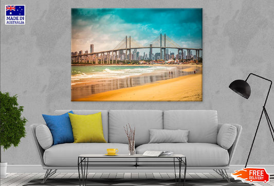 Navarro Bridge Sea View Brazil Print 100% Australian Made