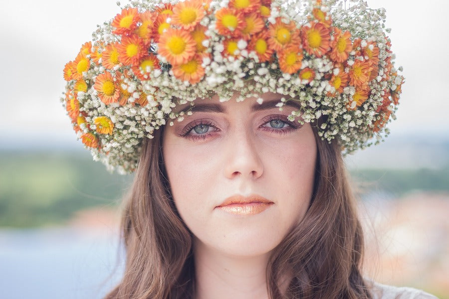 Girl With Flower Headdress Photograph Print 100% Australian Made