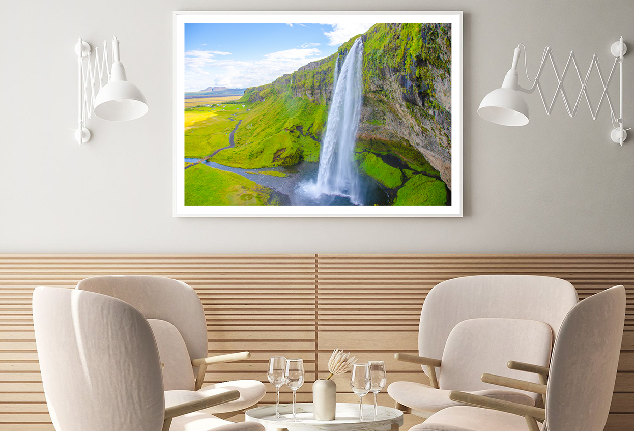 Waterfall & Nature Forest View Home Decor Premium Quality Poster Print Choose Your Sizes