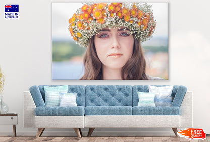 Girl With Flower Headdress Photograph Print 100% Australian Made