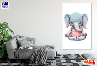 Elephant  Watercolor Painting Nursery & Kids Print 100% Australian Made
