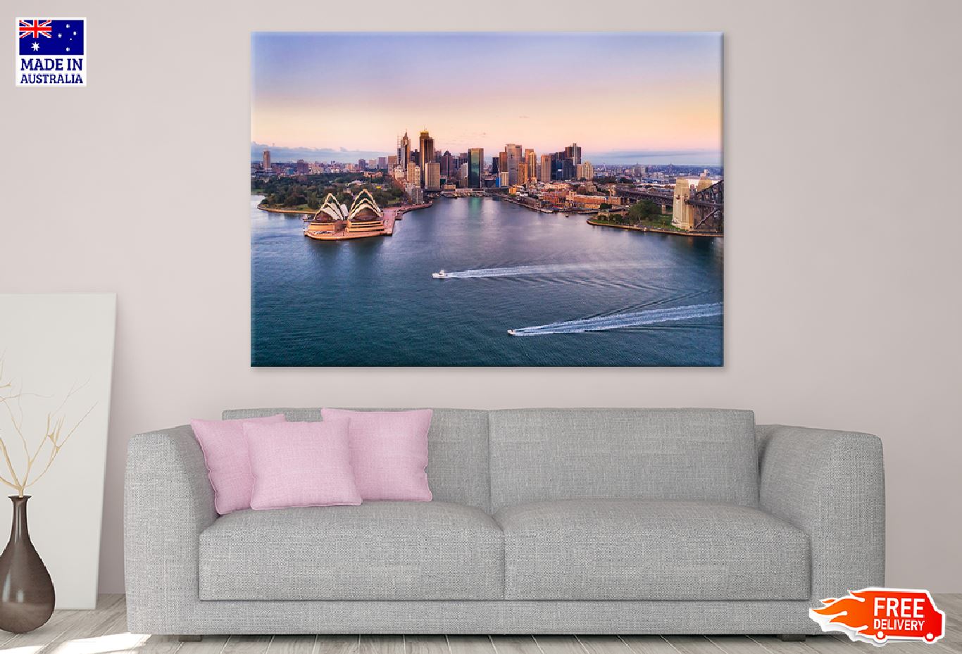 Boats on Sydney Harbour View Photograph Print 100% Australian Made