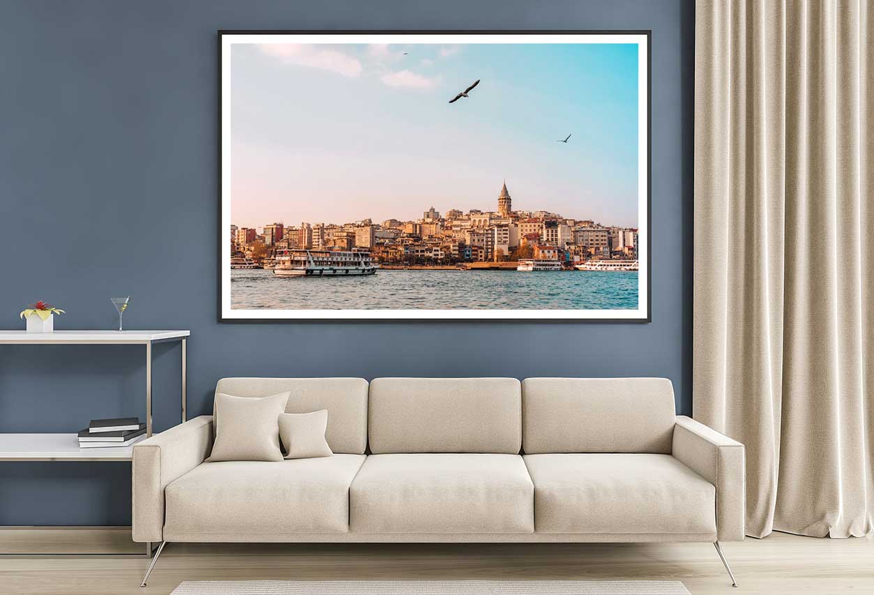 View of Istanbul City & Tower Photograph Home Decor Premium Quality Poster Print Choose Your Sizes