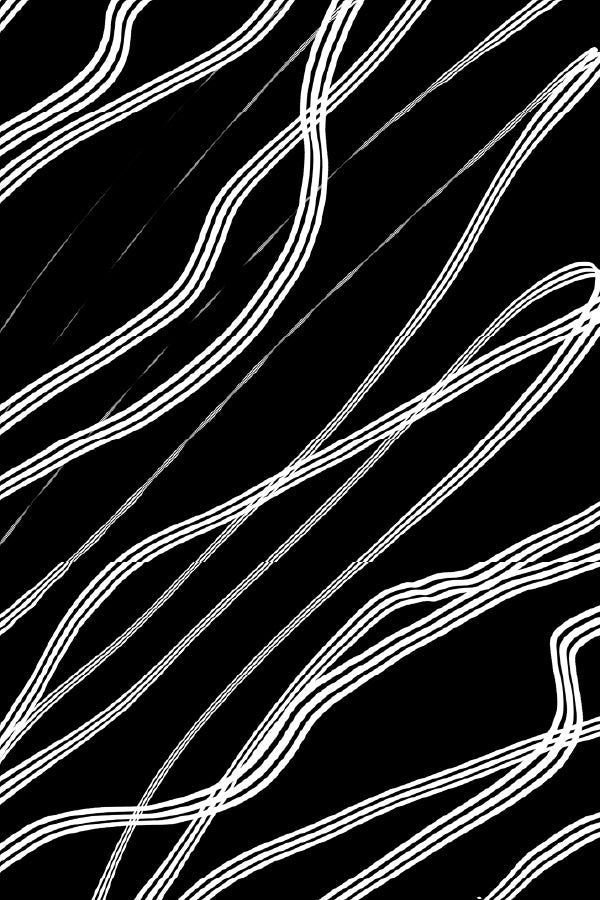 White Light Lines Abstract Design Home Decor Premium Quality Poster Print Choose Your Sizes