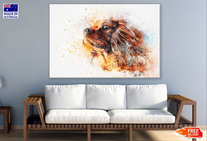 Dog Closeup Abstract Design Print 100% Australian Made