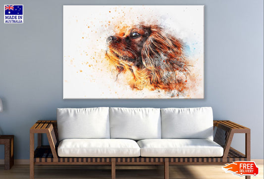 Dog Closeup Abstract Design Print 100% Australian Made