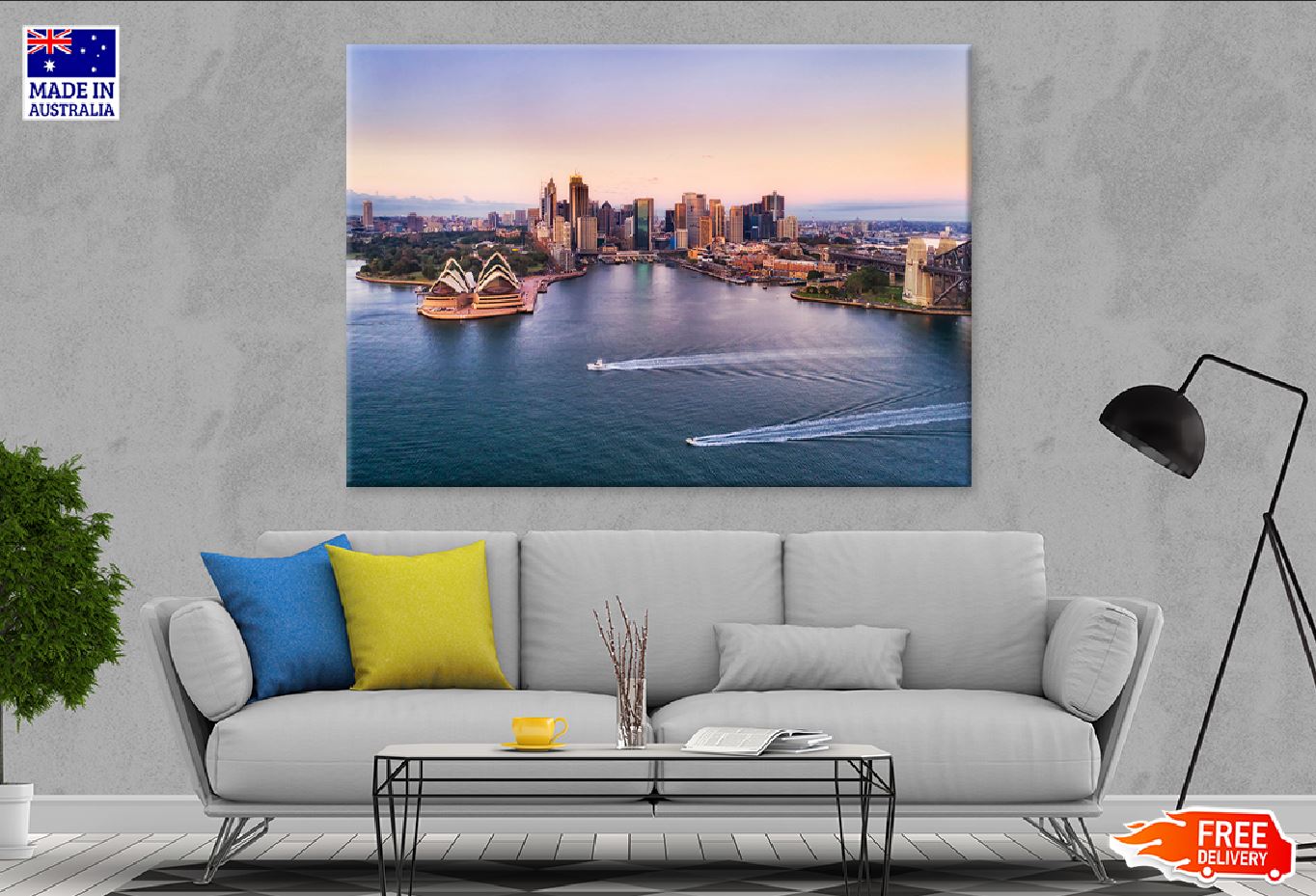 Boats on Sydney Harbour View Photograph Print 100% Australian Made