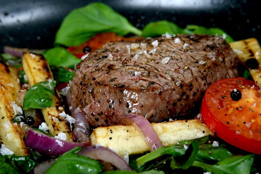 Steak Meat Meal Closeup Photograph Print 100% Australian Made