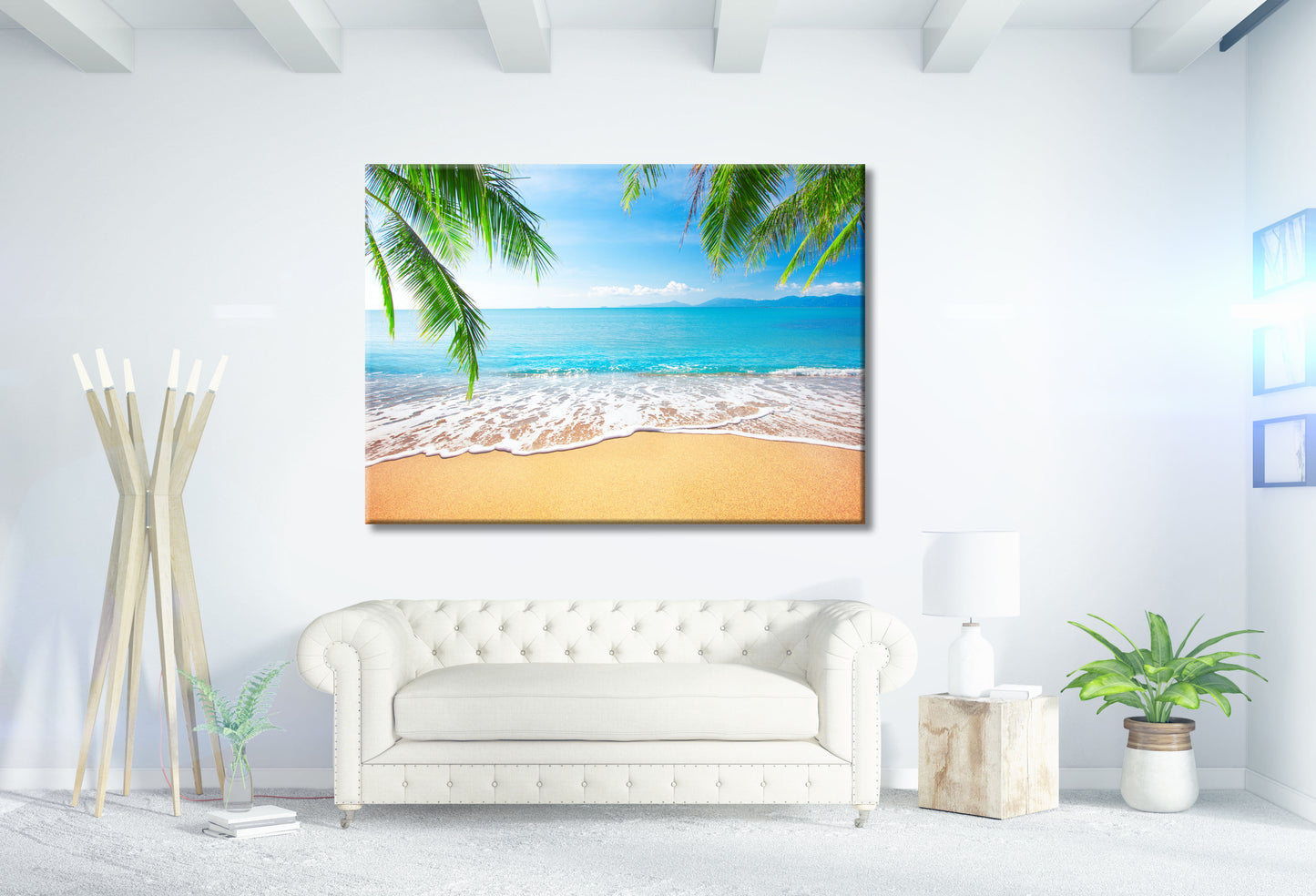 Tropical Beach Palm Print 100% Australian Made