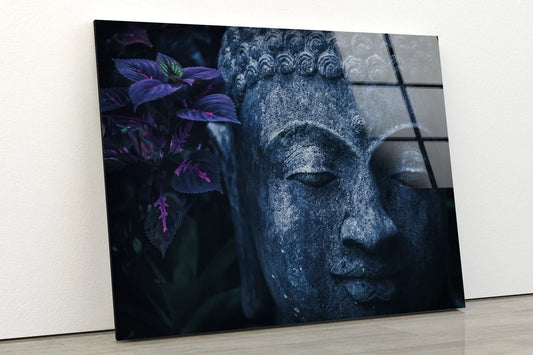 Lord buddha Statue Closeup Photograph Acrylic Glass Print Tempered Glass Wall Art 100% Made in Australia Ready to Hang