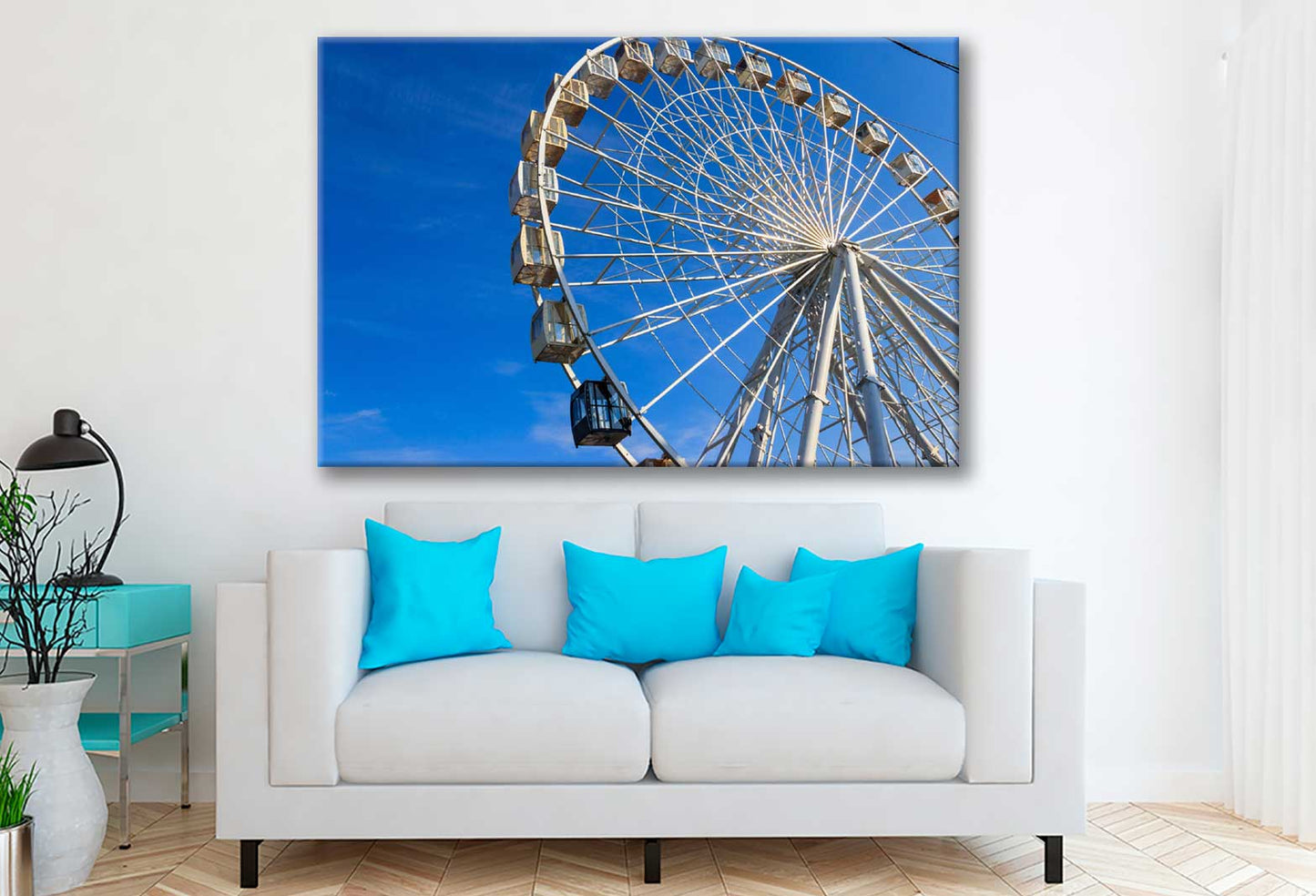 Bella Home Ferris Wheel in Kontraktova Kiev Print Canvas Ready to hang