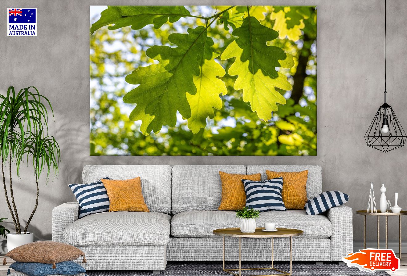 Lobed Tree Leaves Photograph Print 100% Australian Made