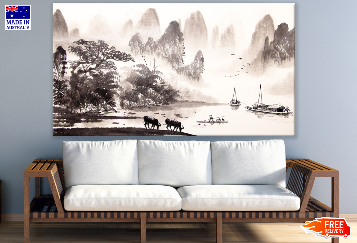 Chinese Landscape Painting 100% Australian Made