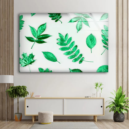 Leaves Pattern Design Acrylic Glass Print Tempered Glass Wall Art 100% Made in Australia Ready to Hang