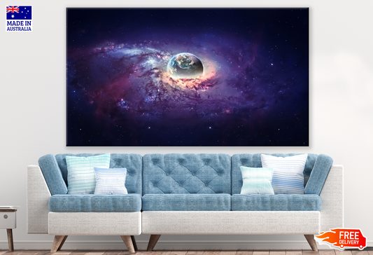 Earth in Nova Space Print 100% Australian Made