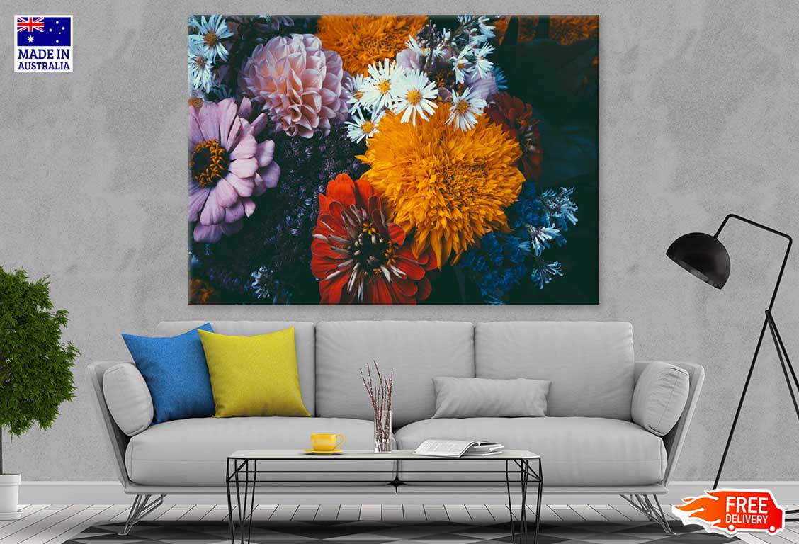 Autumn Flowers Bouquet Photograph Print 100% Australian Made