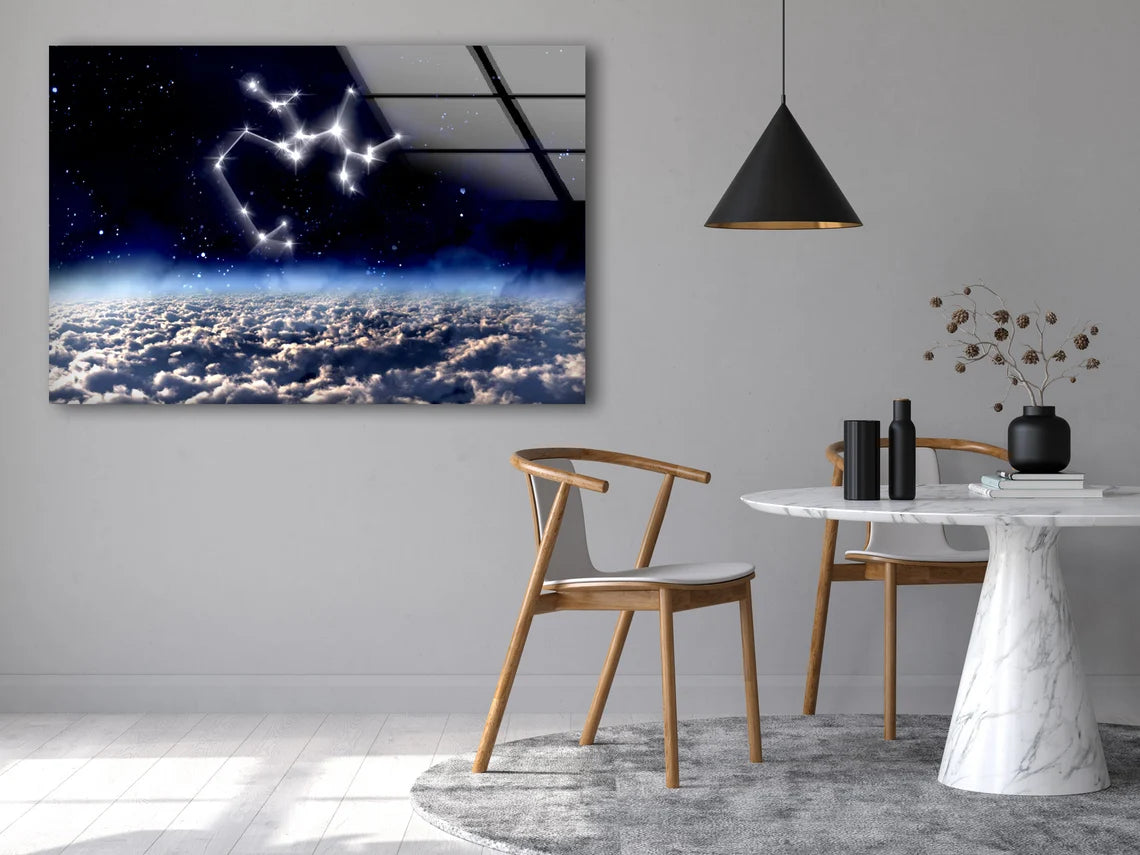 Star Pattern & Sky Photograph Acrylic Glass Print Tempered Glass Wall Art 100% Made in Australia Ready to Hang