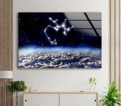 Star Pattern & Sky Photograph Acrylic Glass Print Tempered Glass Wall Art 100% Made in Australia Ready to Hang