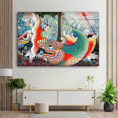 Fish Elephant & Horse Abstract Pattern Design Acrylic Glass Print Tempered Glass Wall Art 100% Made in Australia Ready to Hang