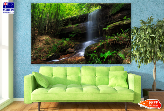 Waterfall in Forest Photograph Print 100% Australian Made