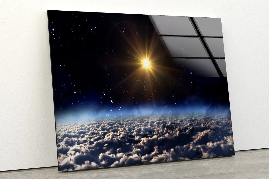 Sun & Sky Space View Photograph Acrylic Glass Print Tempered Glass Wall Art 100% Made in Australia Ready to Hang