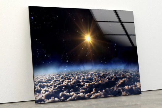 Sun & Sky Space View Photograph Acrylic Glass Print Tempered Glass Wall Art 100% Made in Australia Ready to Hang