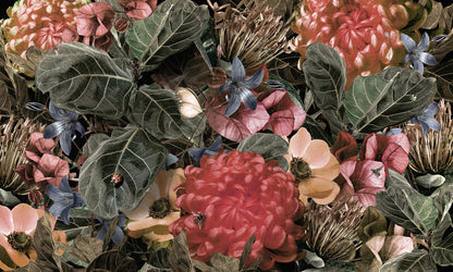 Flowers & Leaves Painting Print 100% Australian Made