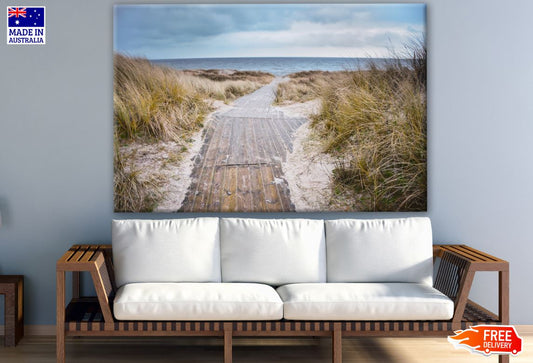 Road Between Field Print 100% Australian Made