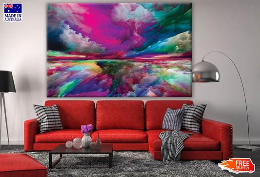 Colorful Cloud Abstract Design Print 100% Australian Made