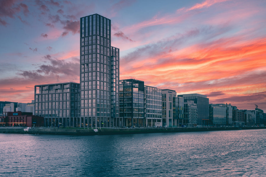 City River & Buildings Copenhagen Photograph Print 100% Australian Made