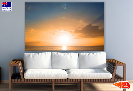 Sunset At Beach Photograph Print 100% Australian Made