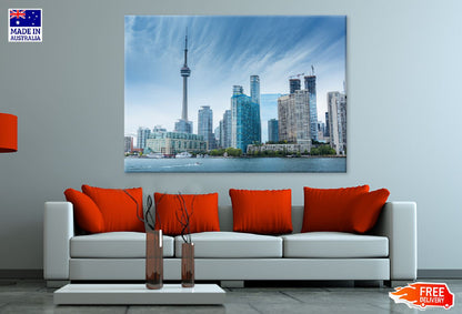 Toronto City Skyline Lake View Photograph Print 100% Australian Made