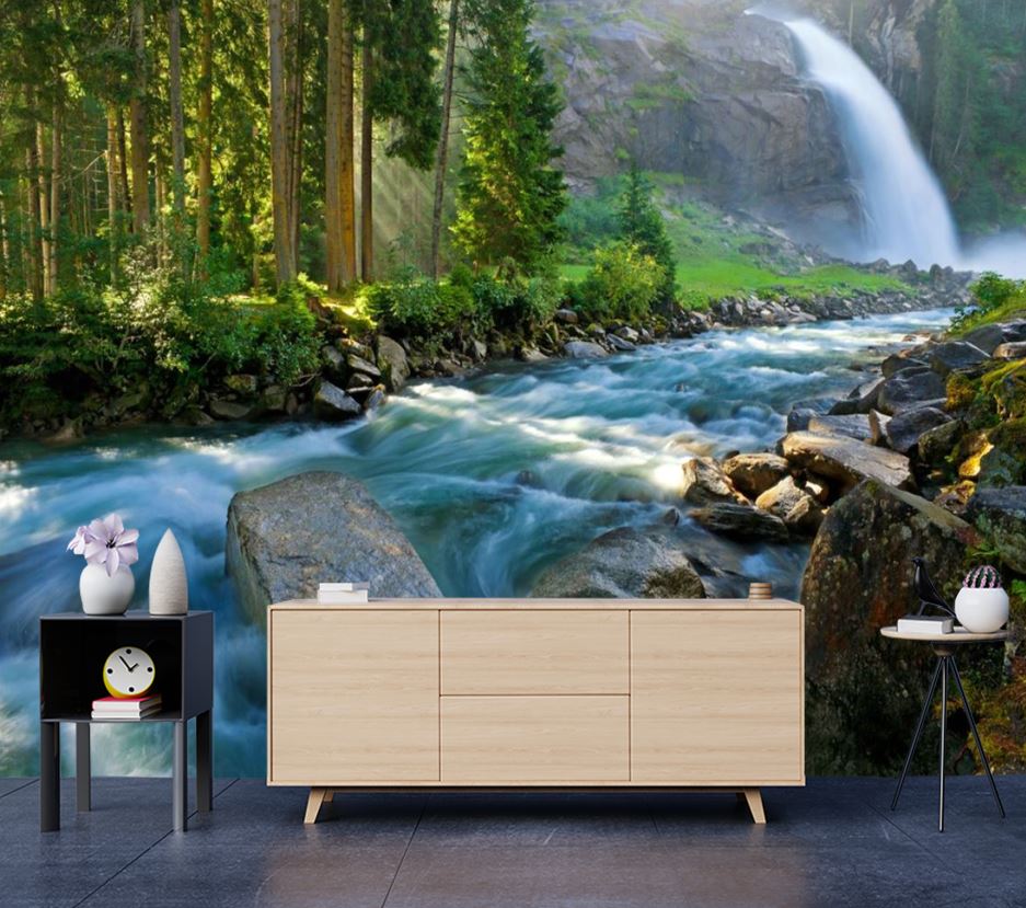 Wallpaper Murals Peel and Stick Removable Nature View Forest High Quality