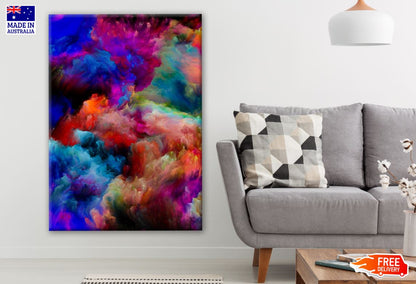 Colorful Cloud Abstract Design Print 100% Australian Made