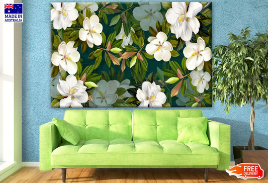 Rain Lily Flowers Painting Print 100% Australian Made