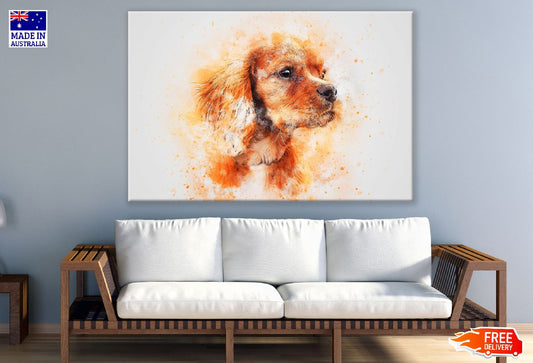 Baby Dog Closeup Abstract Design Print 100% Australian Made