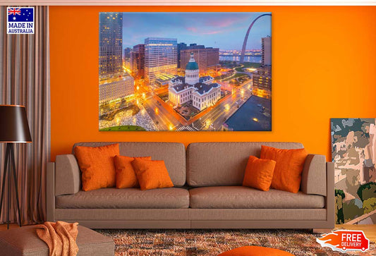 St Louis City Downtown Skyline View Photograph Print 100% Australian Made