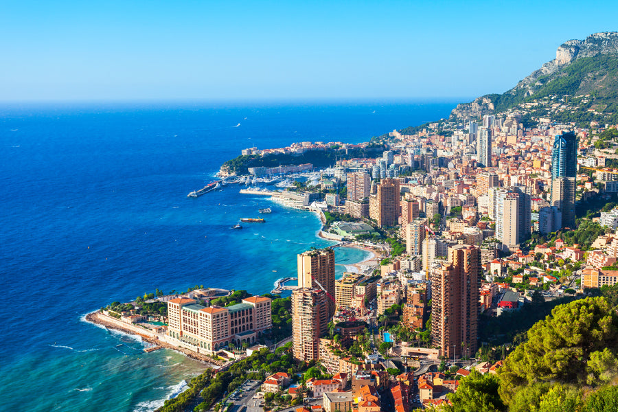 Monte Carlo City Aerial View Photograph Print 100% Australian Made