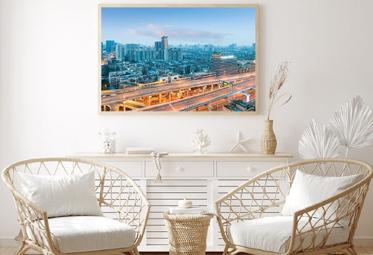 Chengdu City Elevated Road Sunset View Home Decor Premium Quality Poster Print Choose Your Sizes