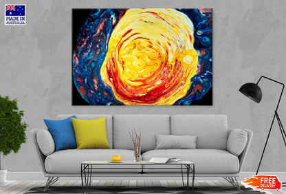 Red Yellow & Blue Acrylic Abstract Design Print 100% Australian Made