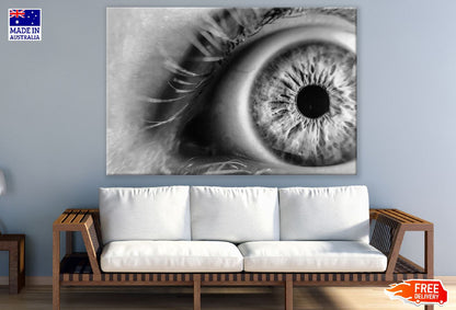 Eye Macro B&W Photograph Print 100% Australian Made