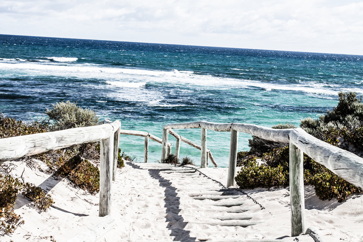 Wooden Path to Beach Photograph Print 100% Australian Made