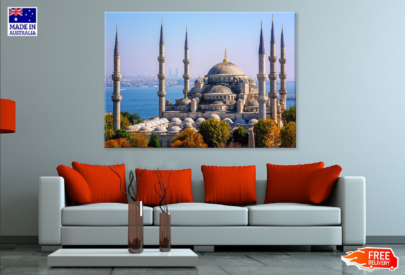 Blue Mosque View Istanbul Turkey Photograph Print 100% Australian Made