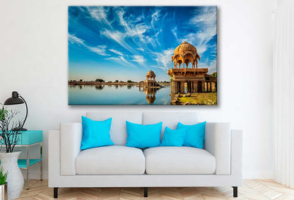 Bella Home Lake View in Rajasthan India Print Canvas Ready to hang