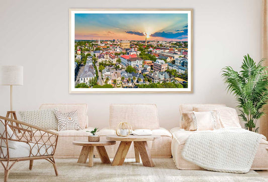 Charleston South Carolina Skyline Photograph Home Decor Premium Quality Poster Print Choose Your Sizes